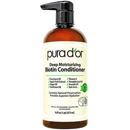 🌿 PURA D’OR Gold Label Anti-Thinning Shampoo & Conditioner