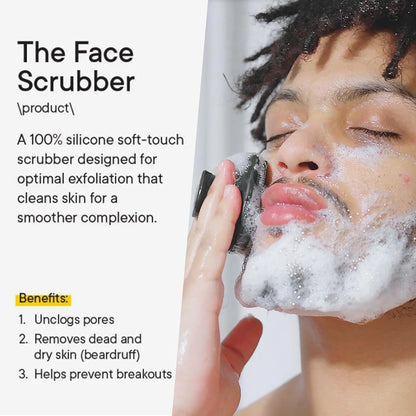 🔮 Silicone Face Scrubber – Deep Cleansing Brush