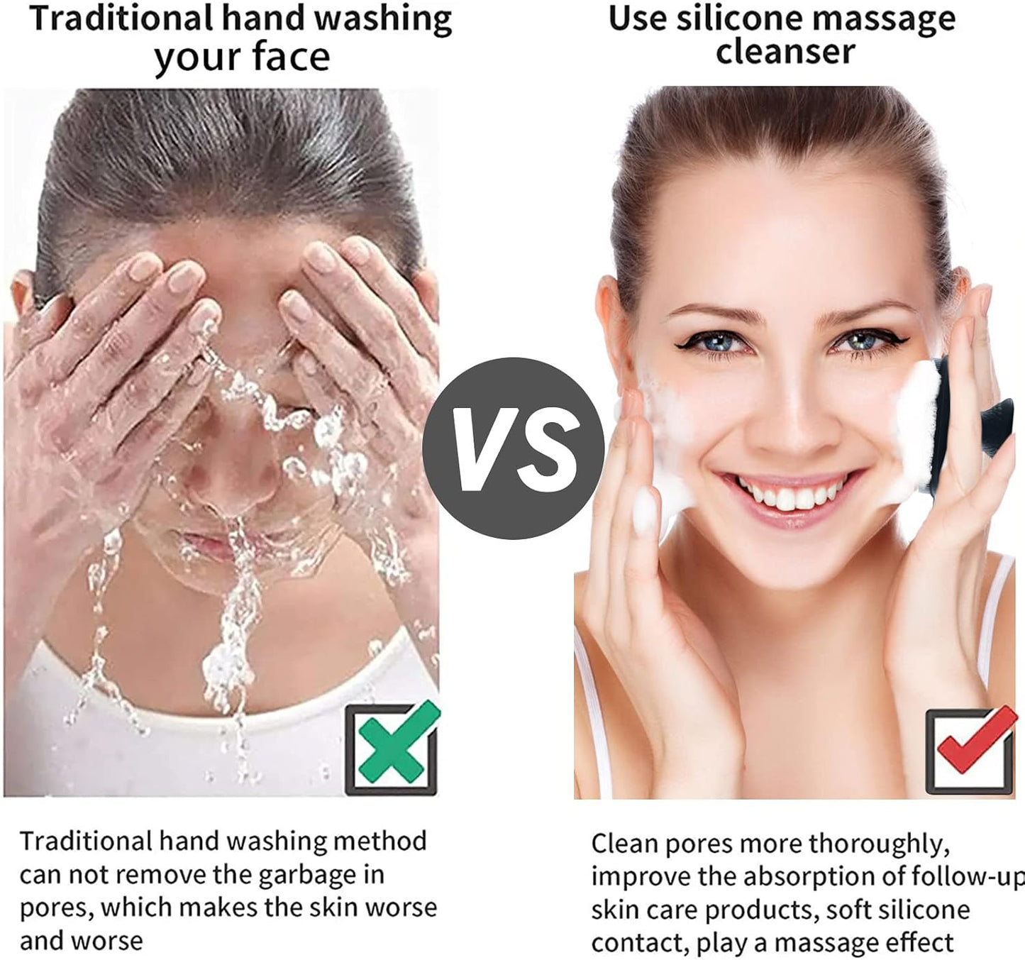 🔮 Silicone Face Scrubber – Deep Cleansing Brush