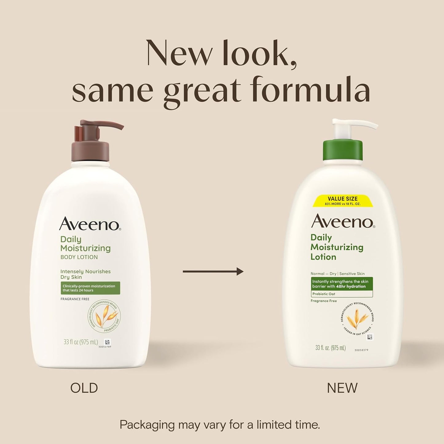 🌾 Aveeno Daily Moisturizing Lotion – 48Hr Hydration