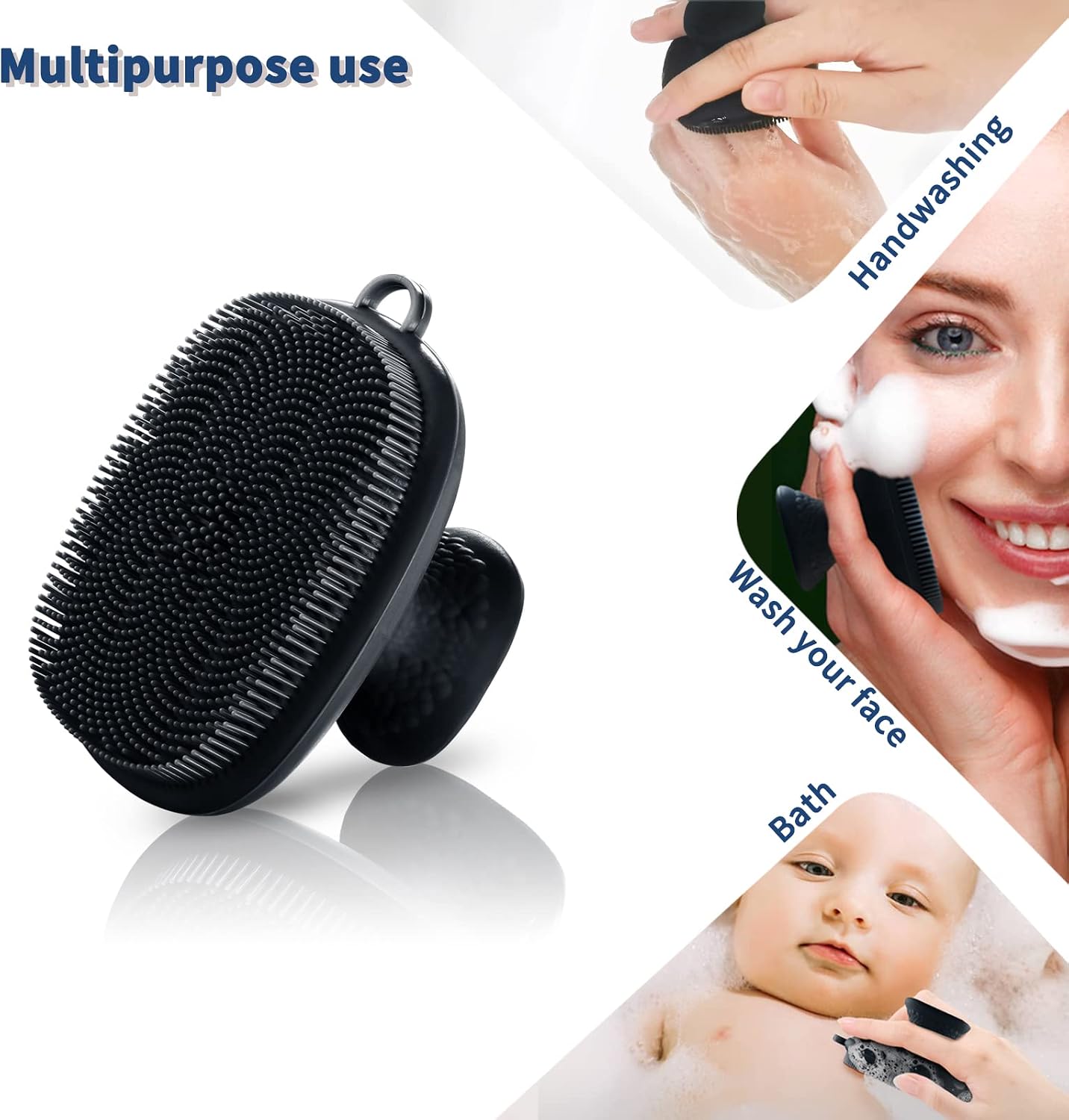 🔮 Silicone Face Scrubber – Deep Cleansing Brush