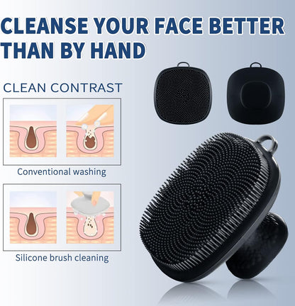 🔮 Silicone Face Scrubber – Deep Cleansing Brush
