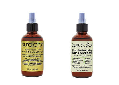 🌿 PURA D’OR Gold Label Anti-Thinning Shampoo & Conditioner