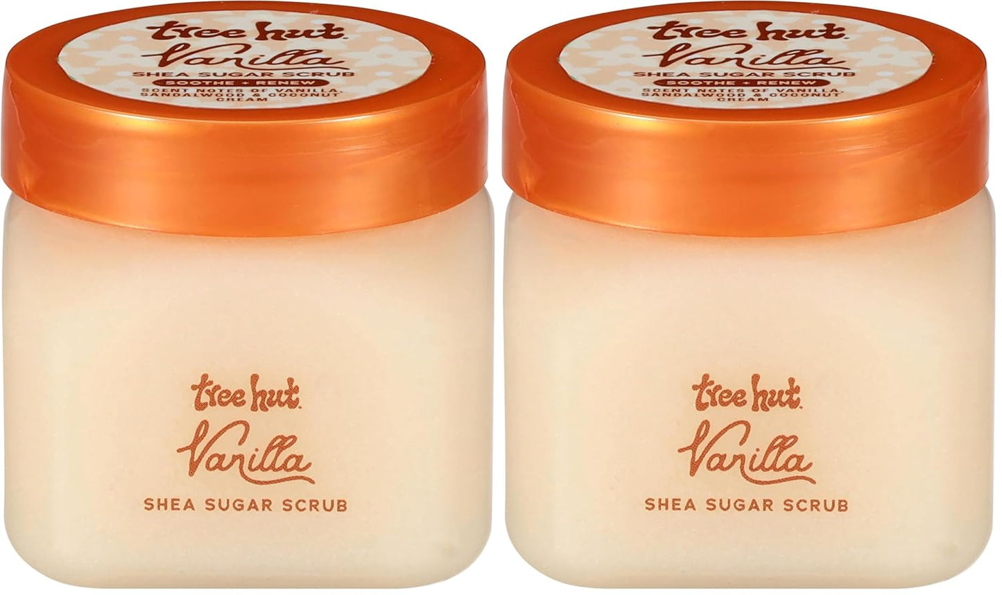 ✨ Tree Hut Vanilla Sugar Body Scrub – 18 Oz