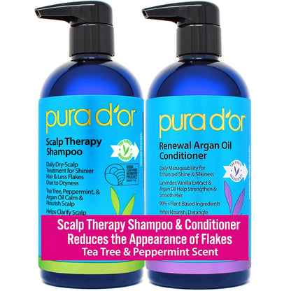 🌿 PURA D’OR Gold Label Anti-Thinning Shampoo & Conditioner