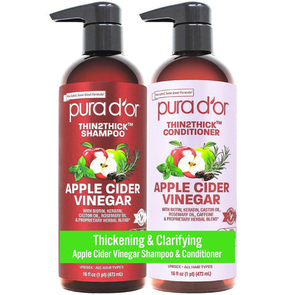 🌿 PURA D’OR Gold Label Anti-Thinning Shampoo & Conditioner