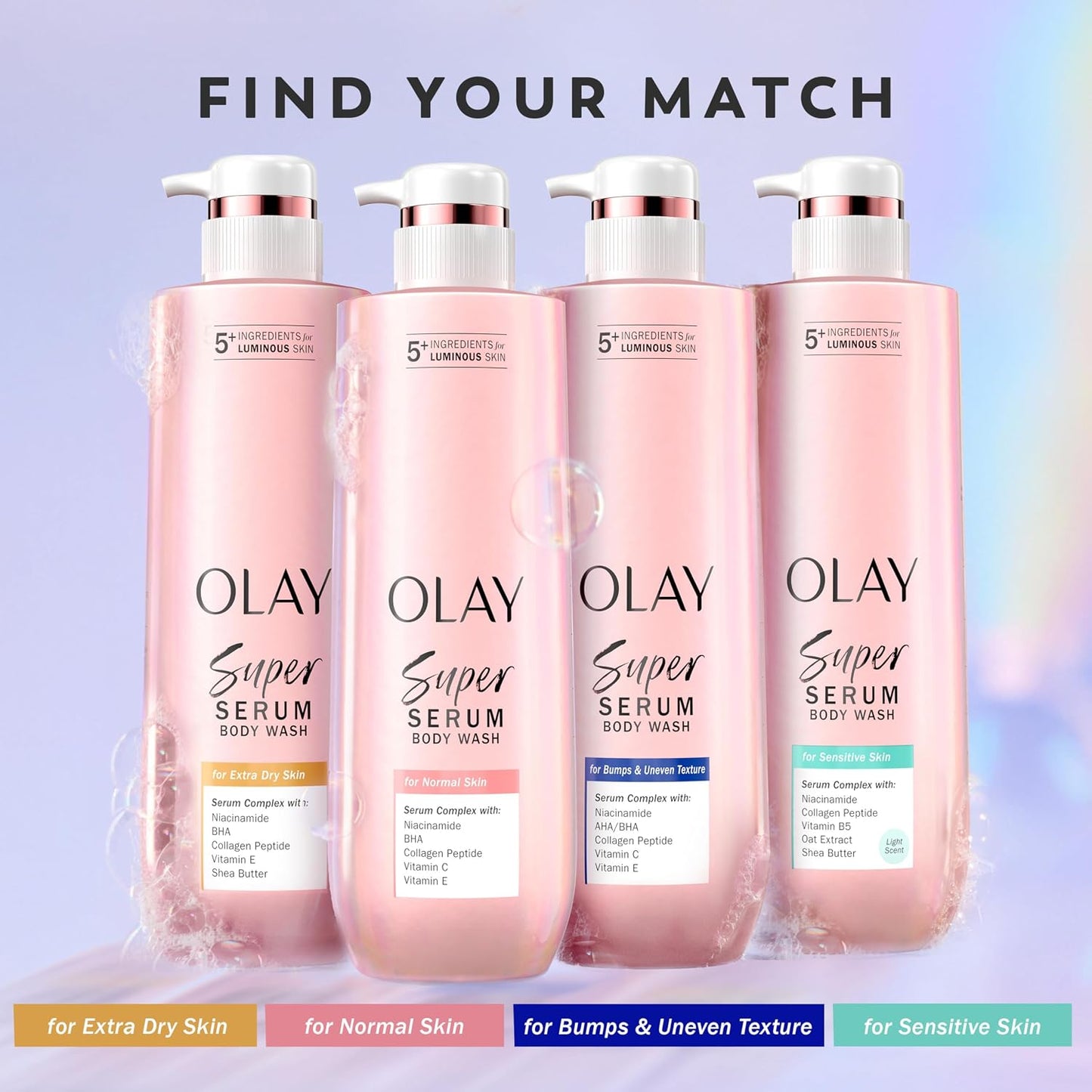 🌟 Olay Super Serum Body Wash – 5-in-1 Glow