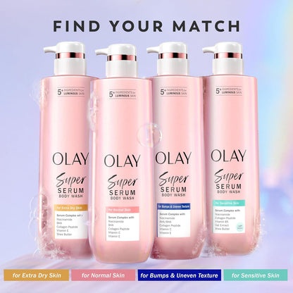 🌟 Olay Super Serum Body Wash – 5-in-1 Glow