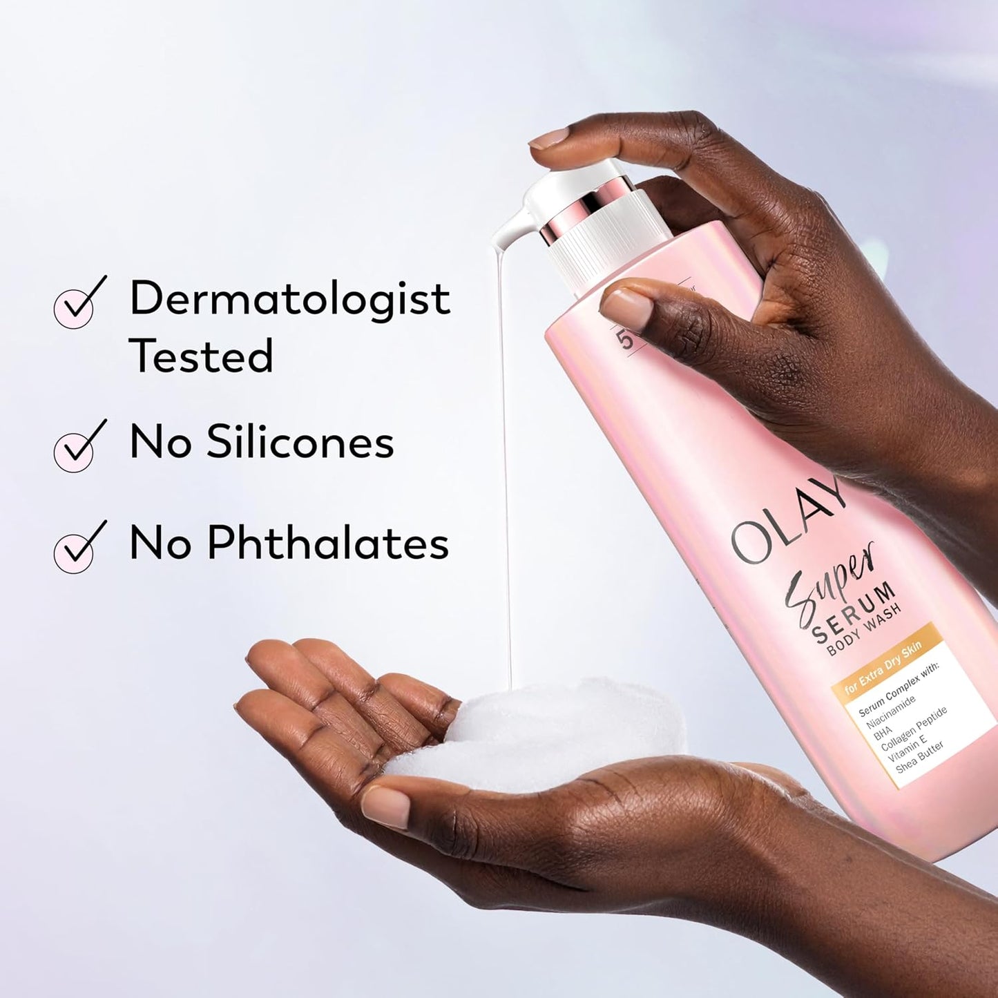 🌟 Olay Super Serum Body Wash – 5-in-1 Glow