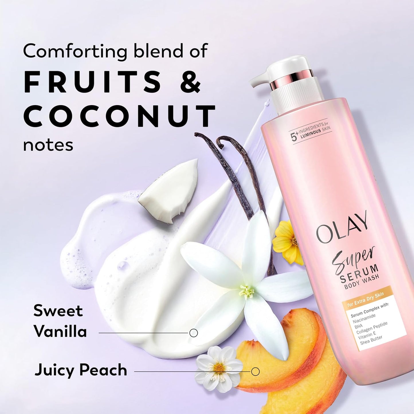 🌟 Olay Super Serum Body Wash – 5-in-1 Glow