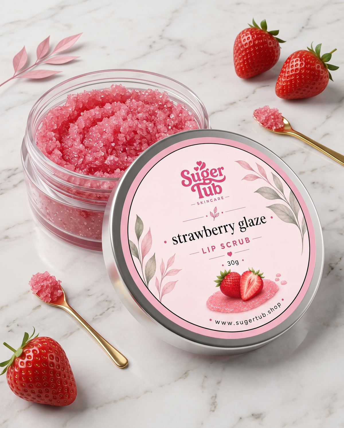 Strawberry Glaze Lip Scrub