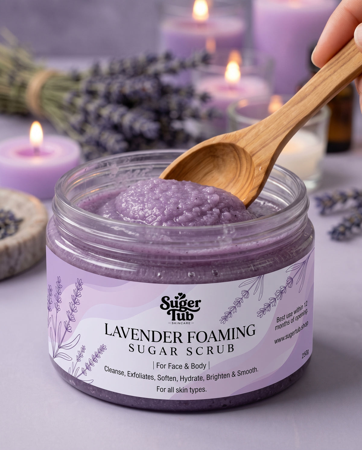 Lavender Foaming Sugar Scrub